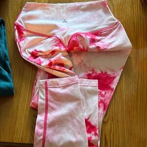 Balance Athletica Women’s Pink and White Leggings